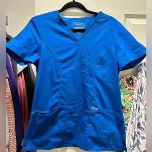 Cherokee Workwear Revolution Mock Wrap Top